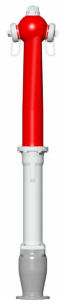 Hydrant nadzemný s lomovým bodom Eurodrant 08 guľatý | HUTIRA